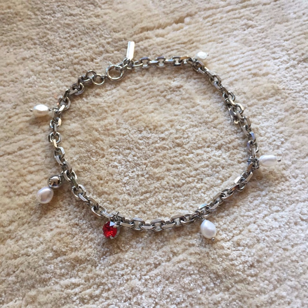 Justine Clenquet Pearl Holly Necklace